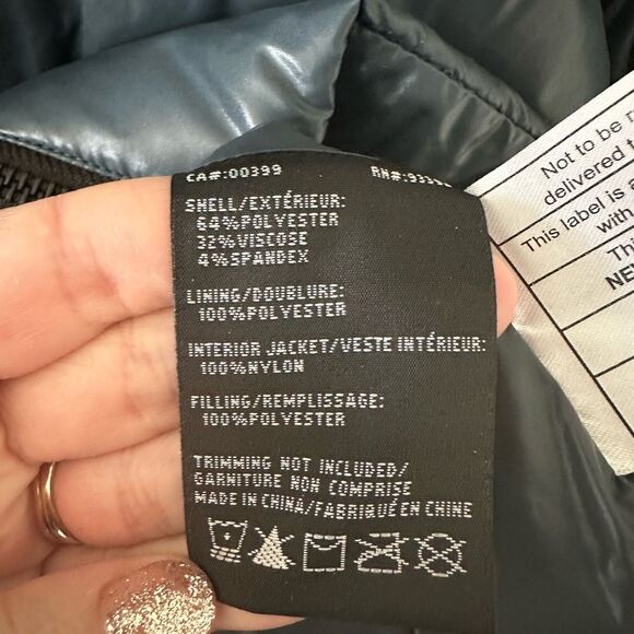 Nikki Jones Montreal Teal Puffer Coat Size XL - Picture 3 of 6